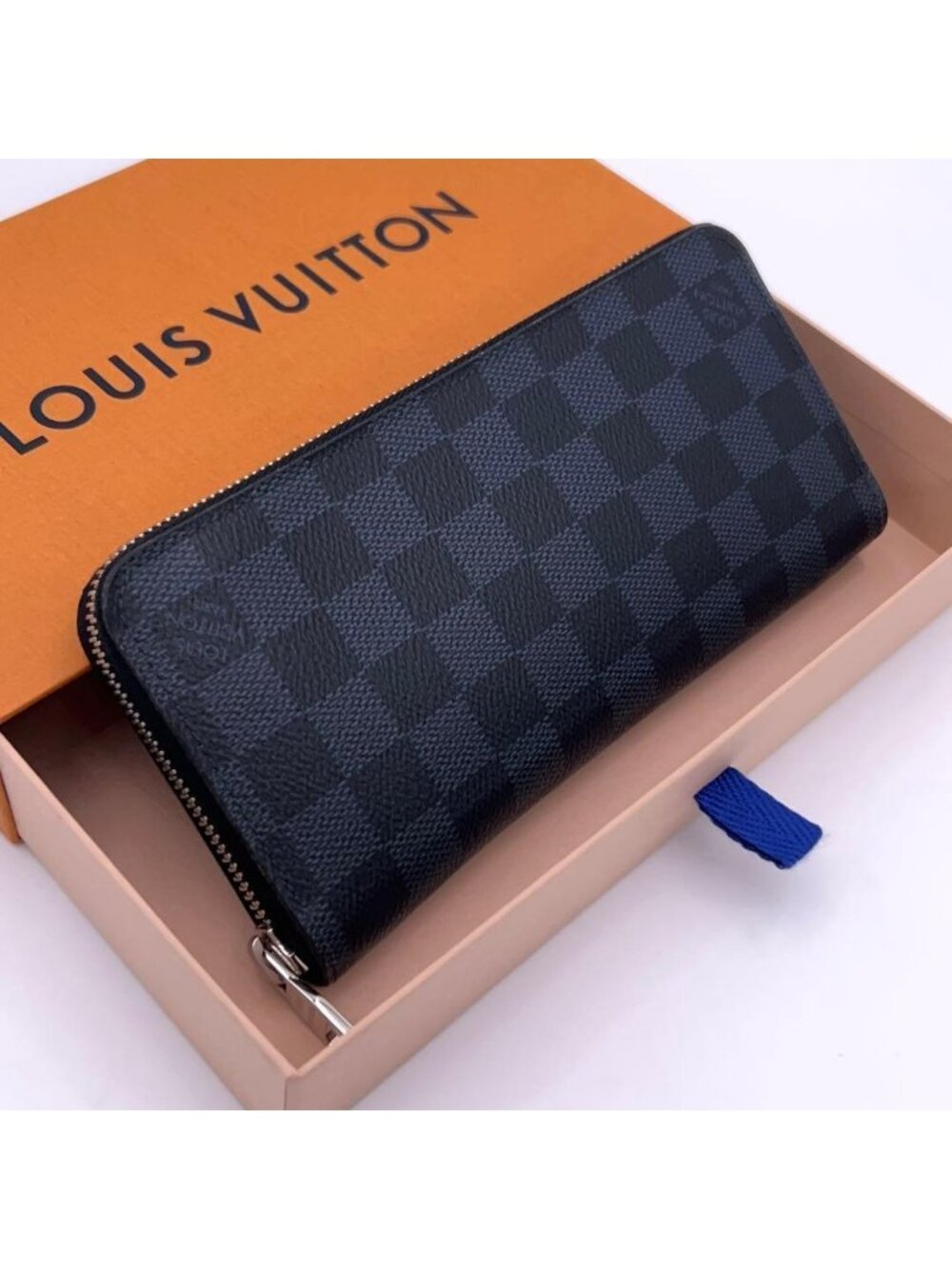 Louis Vuitton Damier Cobalt Zippy Wallet Vertical